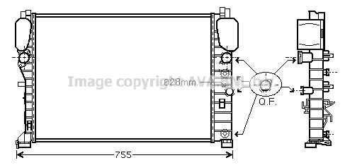 AVA QUALITY COOLING Radiaator,mootorijahutus MSA2394